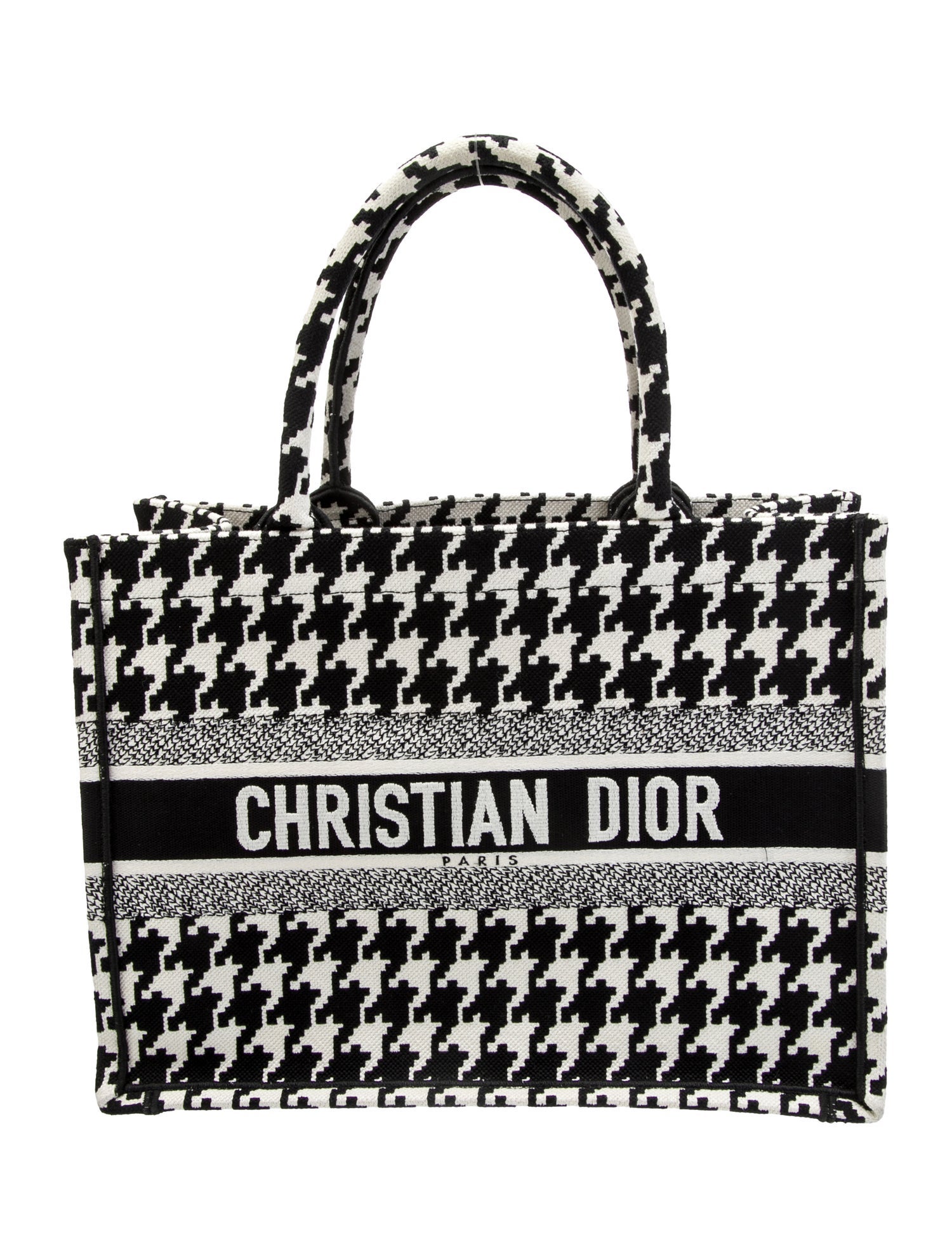 Christian Dior 2021 Macro Houndstooth Book Tote