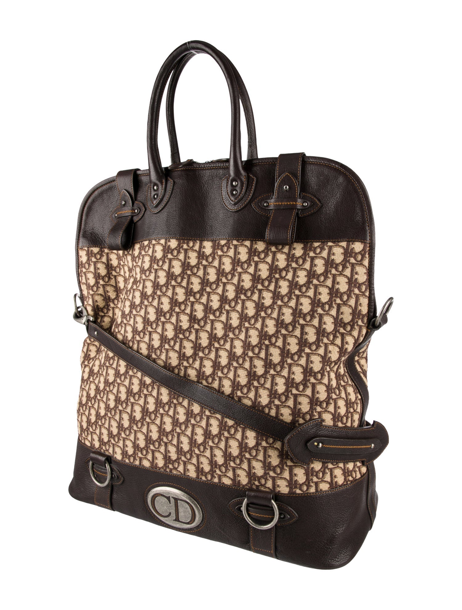 Christian Dior Vintage Diorissimo Travel Bag Brown Luggage and Travel, Handbags CHR389722