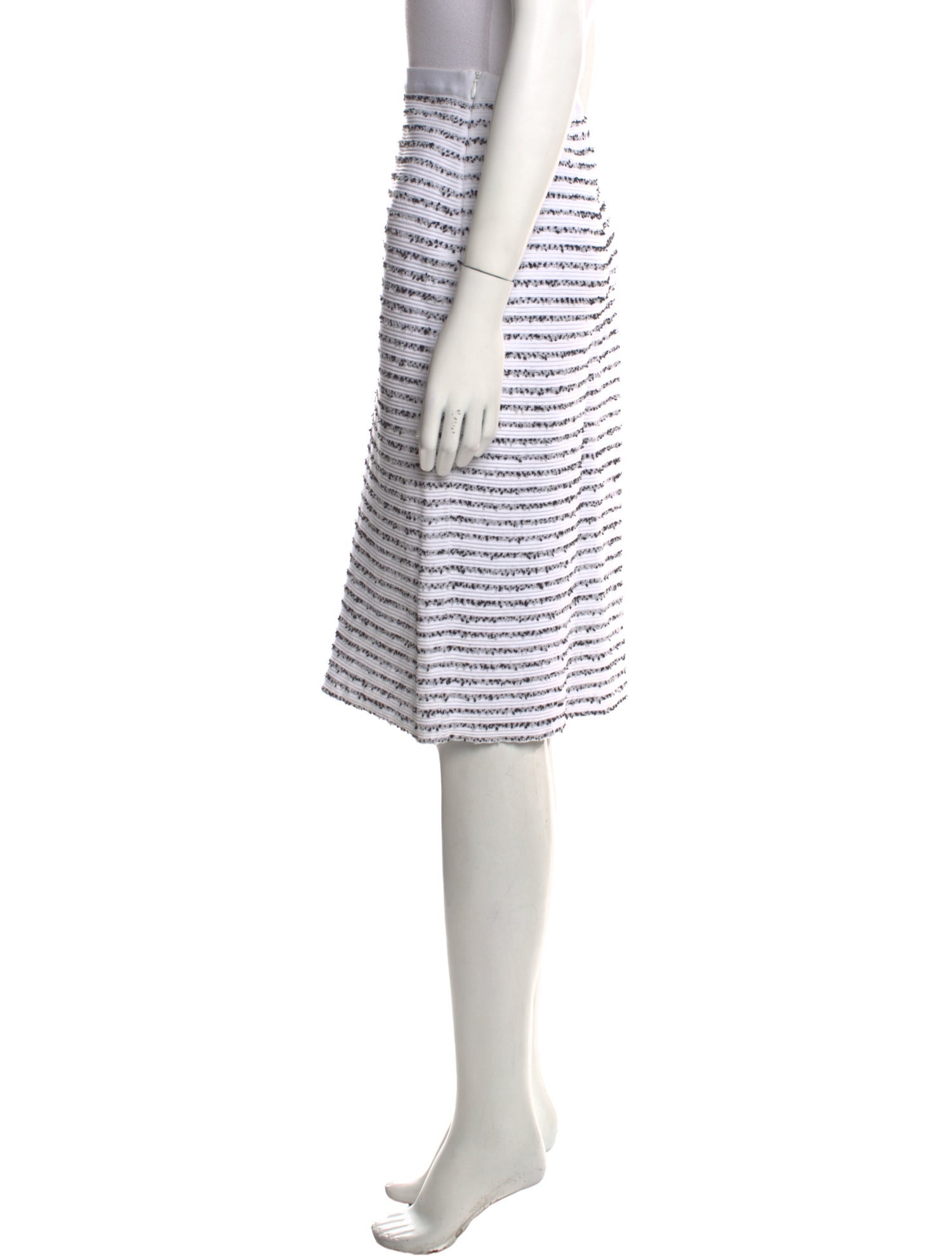 Christian Dior Striped Knee-Length Skirt