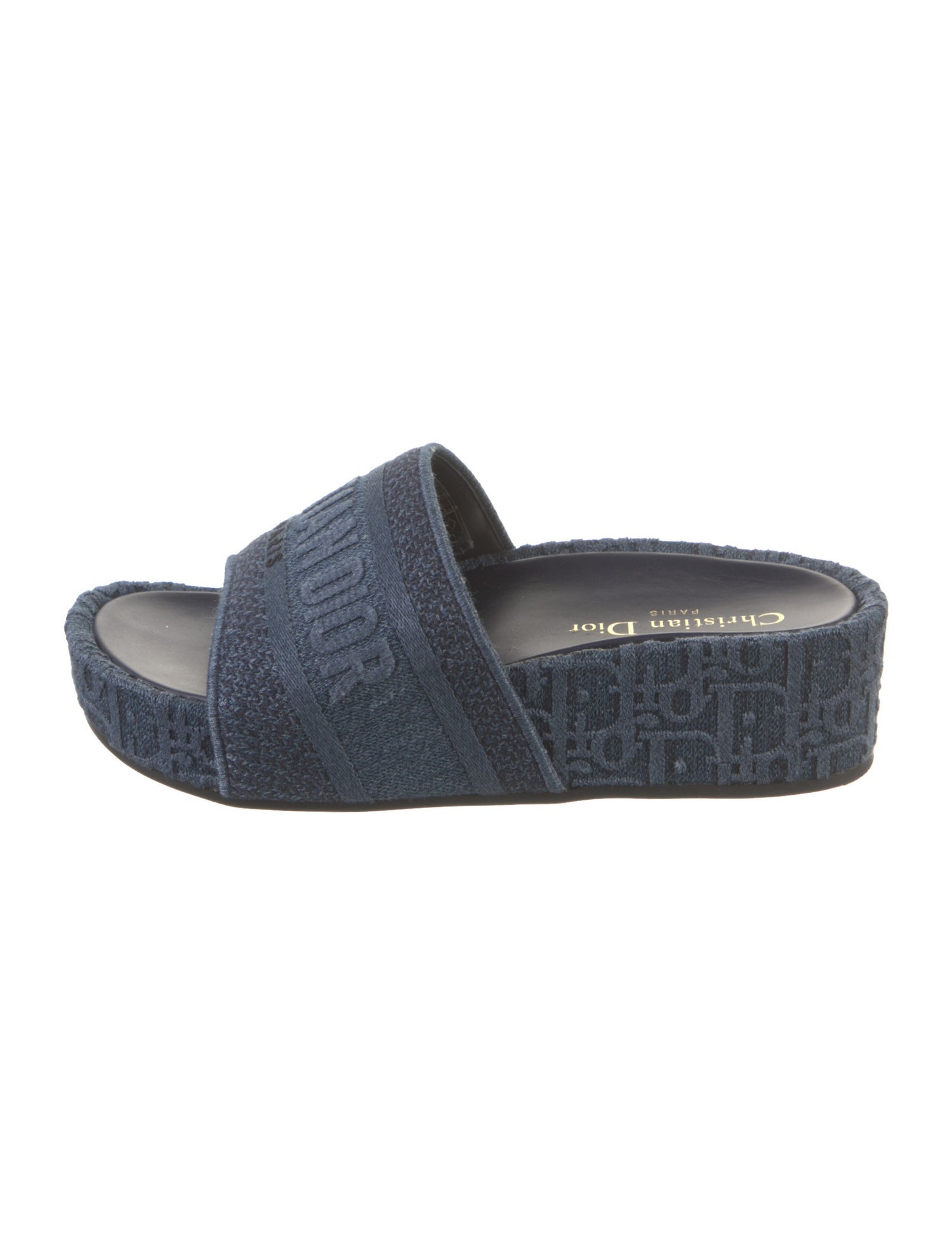 Christian Dior Espadrilles Blue Sandals, Shoes CHR395938 The RealReal