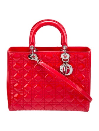 Christian Dior Large Cannage Lady Dior Bag