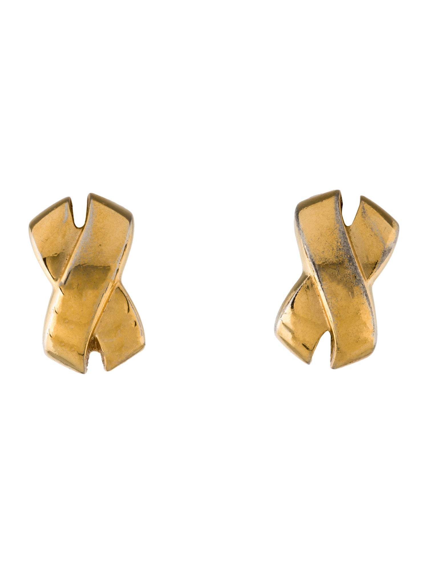 Christian Dior Vintage X Clip-On Earrings