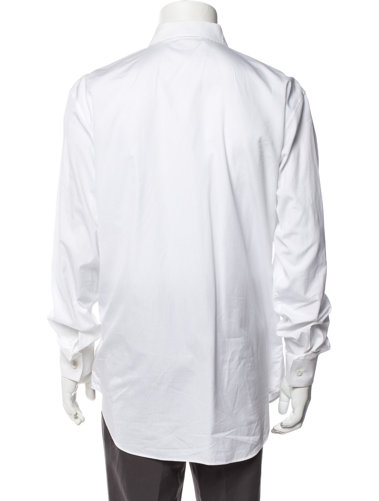DIOR MEN 2021 Floral Embroidered Dress Shirt - White Dress Shirts