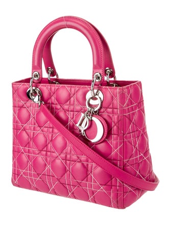 Christian Dior Medium Cannage Lady Dior