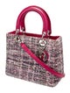 Christian Dior Medium Tweed Cannage Lady Dior Bag