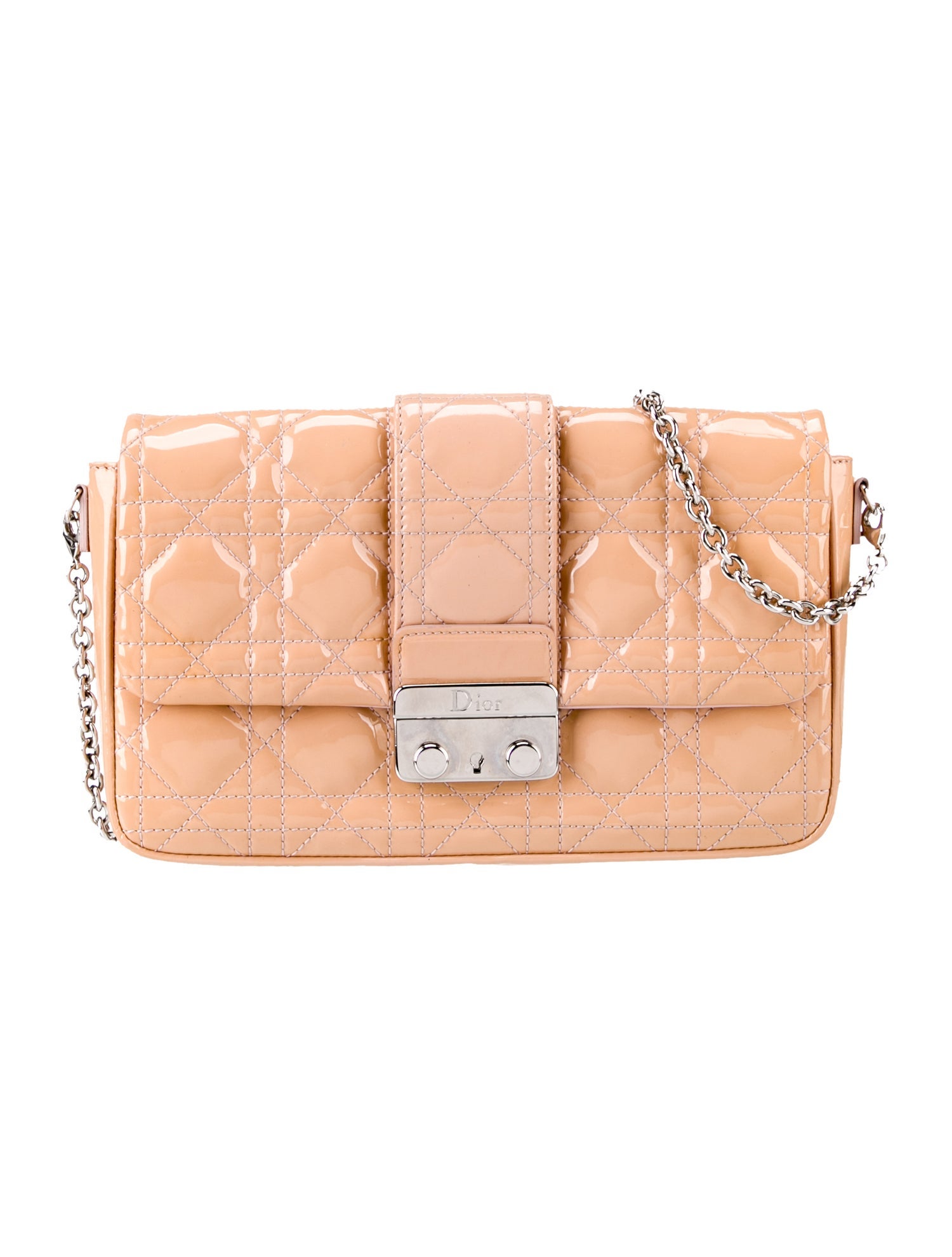 Christian Dior Miss Dior Wallet On Chain Neutrals Crossbody Bags