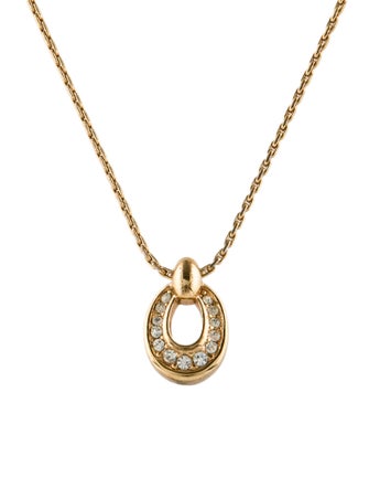 Christian Dior Vintage Crystal Pendant Necklace