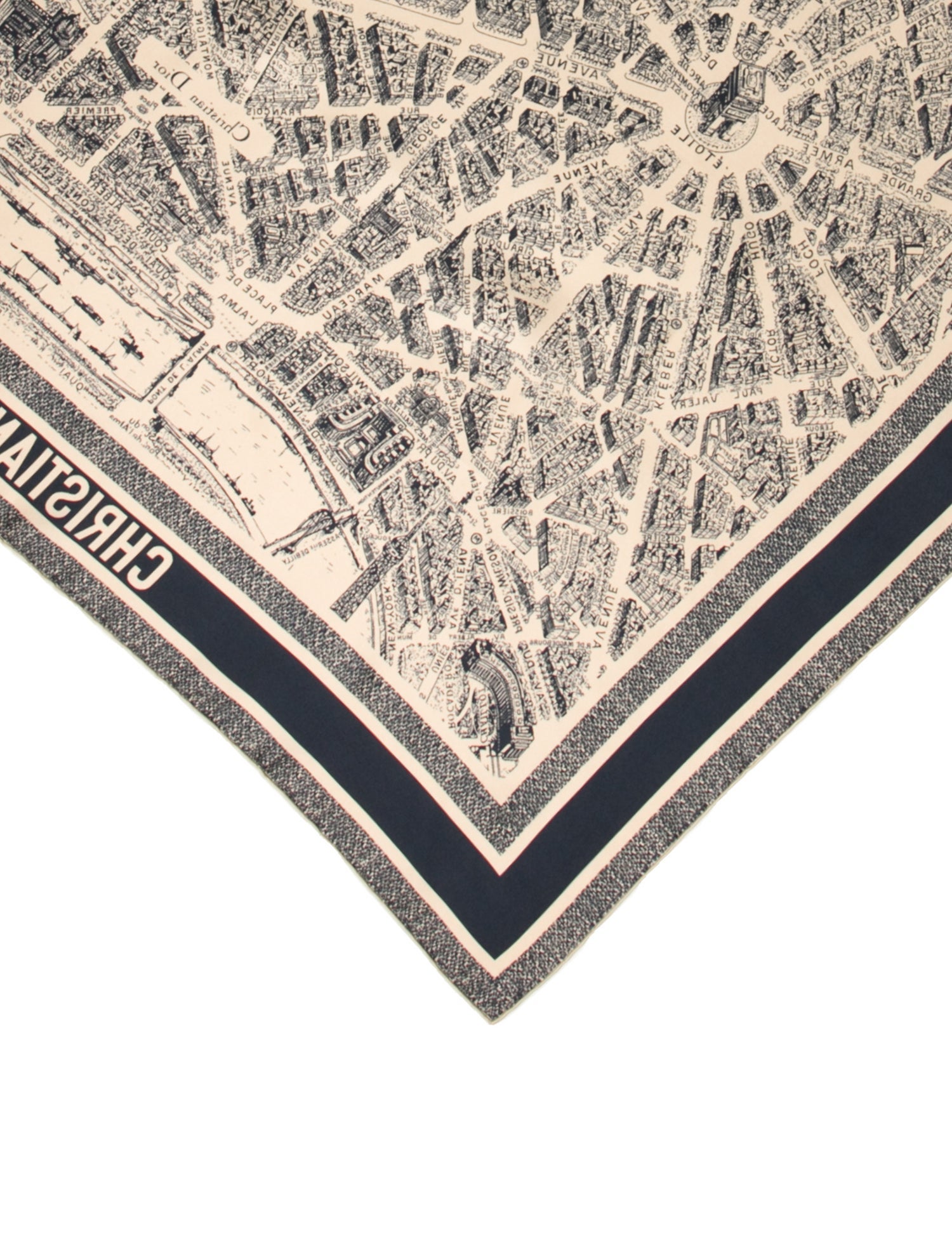 CHRISTIAN DIOR♦PLAN DE PARIS ショール e4f2de7a51a321a33cce1fb711c849