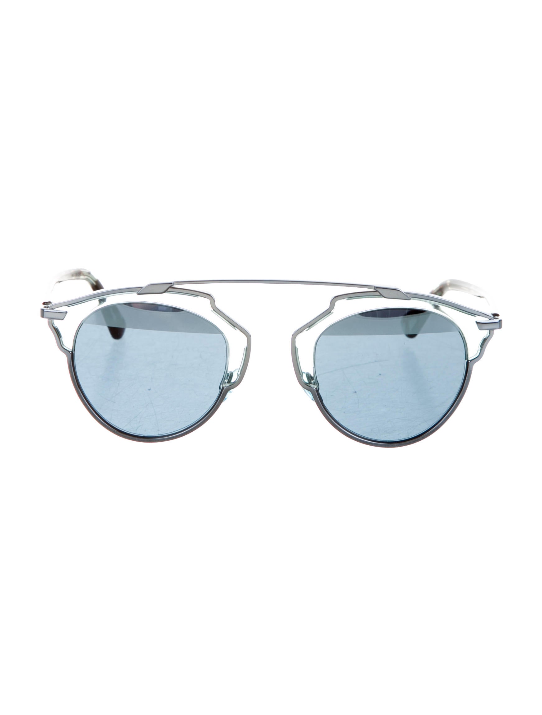Christian Dior So Real Split Lens Sunglasses Blue Sunglasses