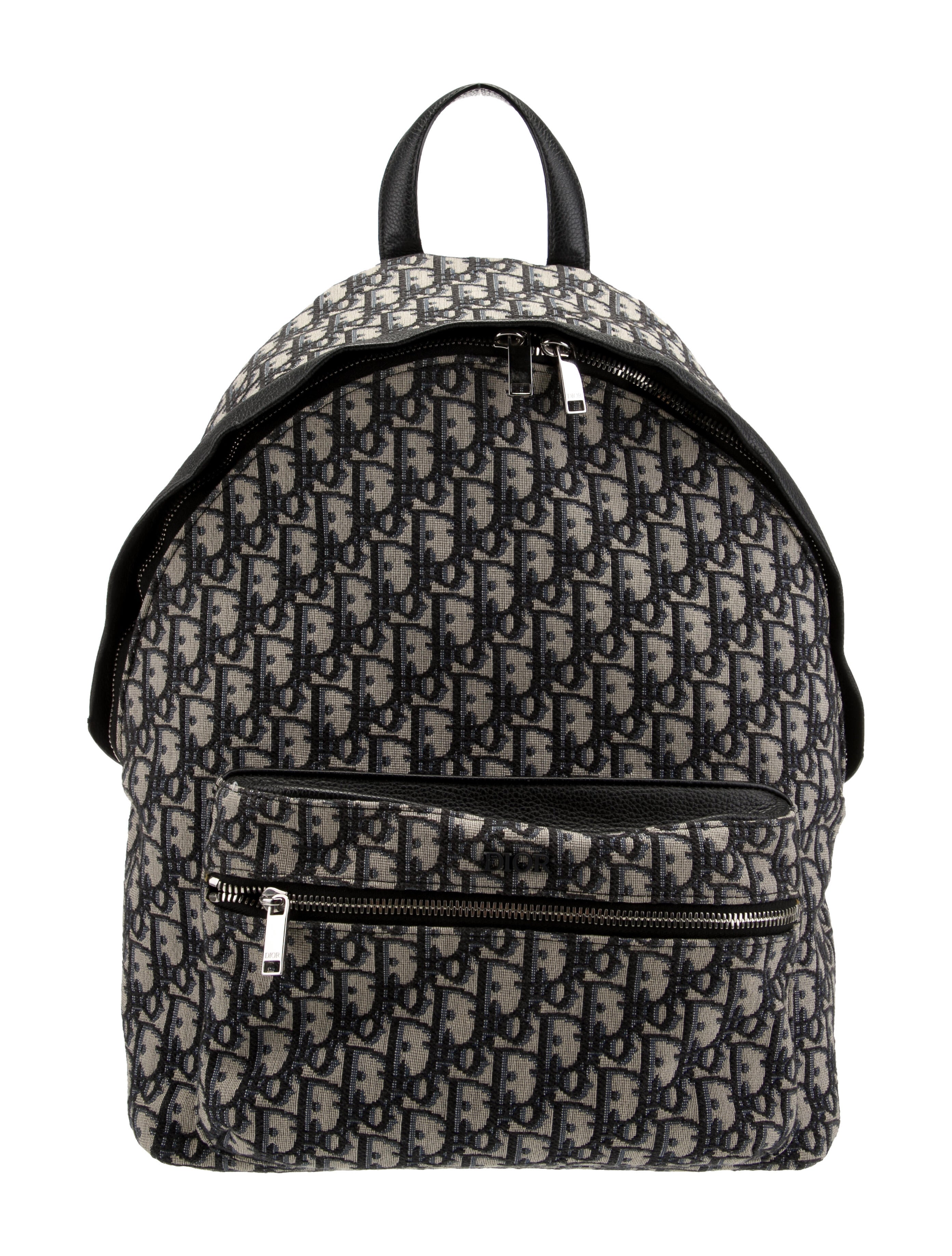 Christian Dior 2023 Oblique Diortravel Backpack Neutrals Backpacks