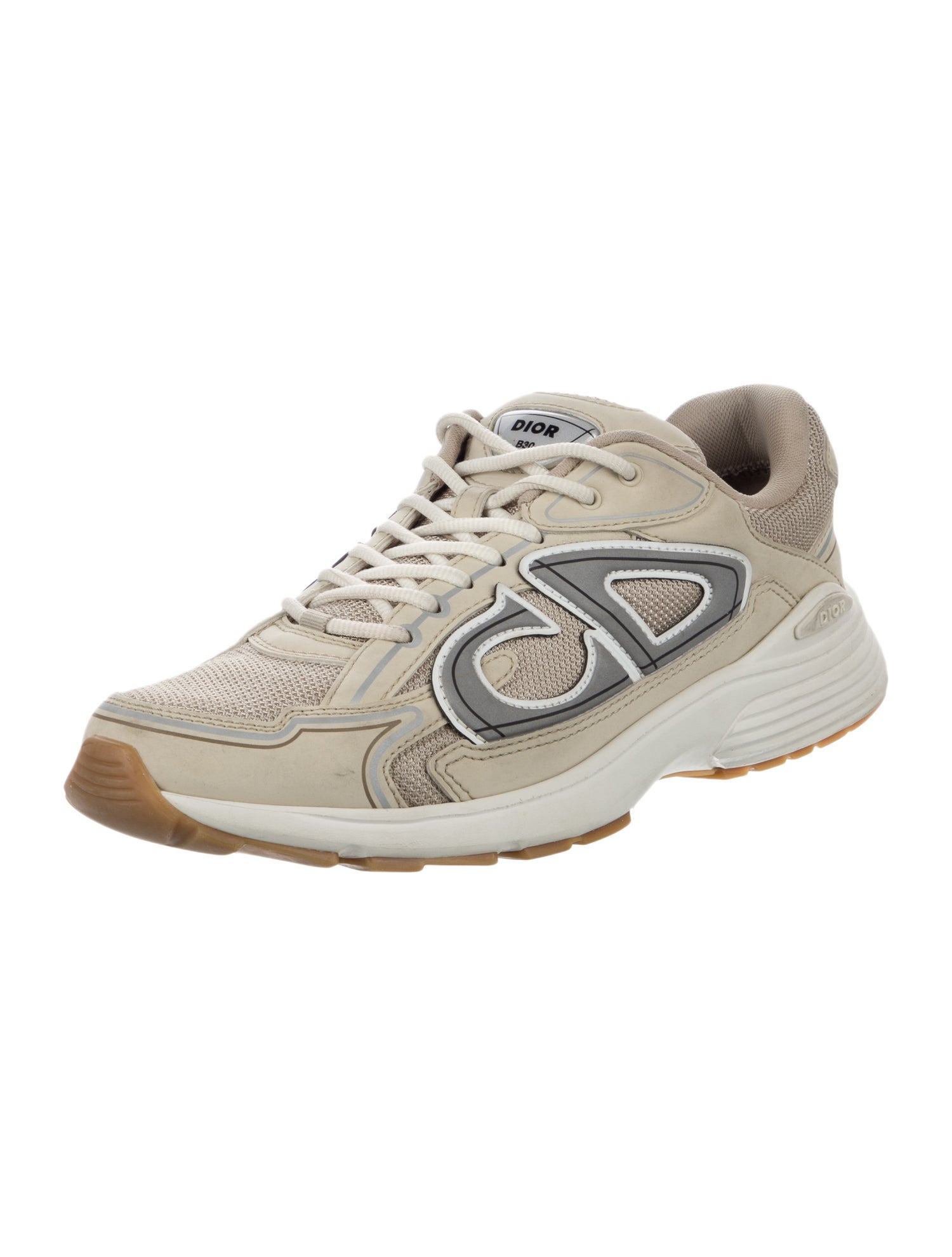 DIOR MEN B30 'Cream' Athletic Sneakers