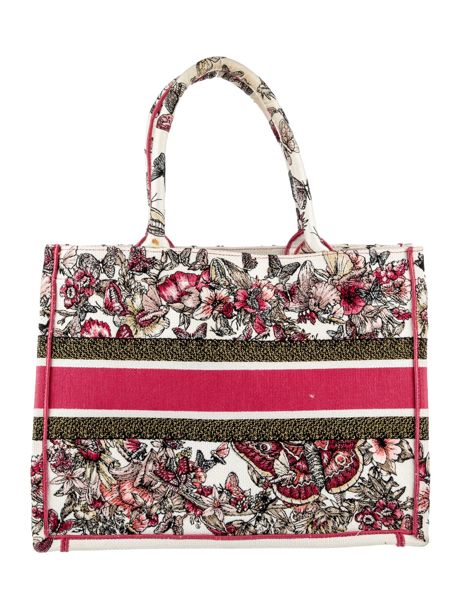 Christian Dior 2021 Medium Butterfly Book Tote - Pink Totes