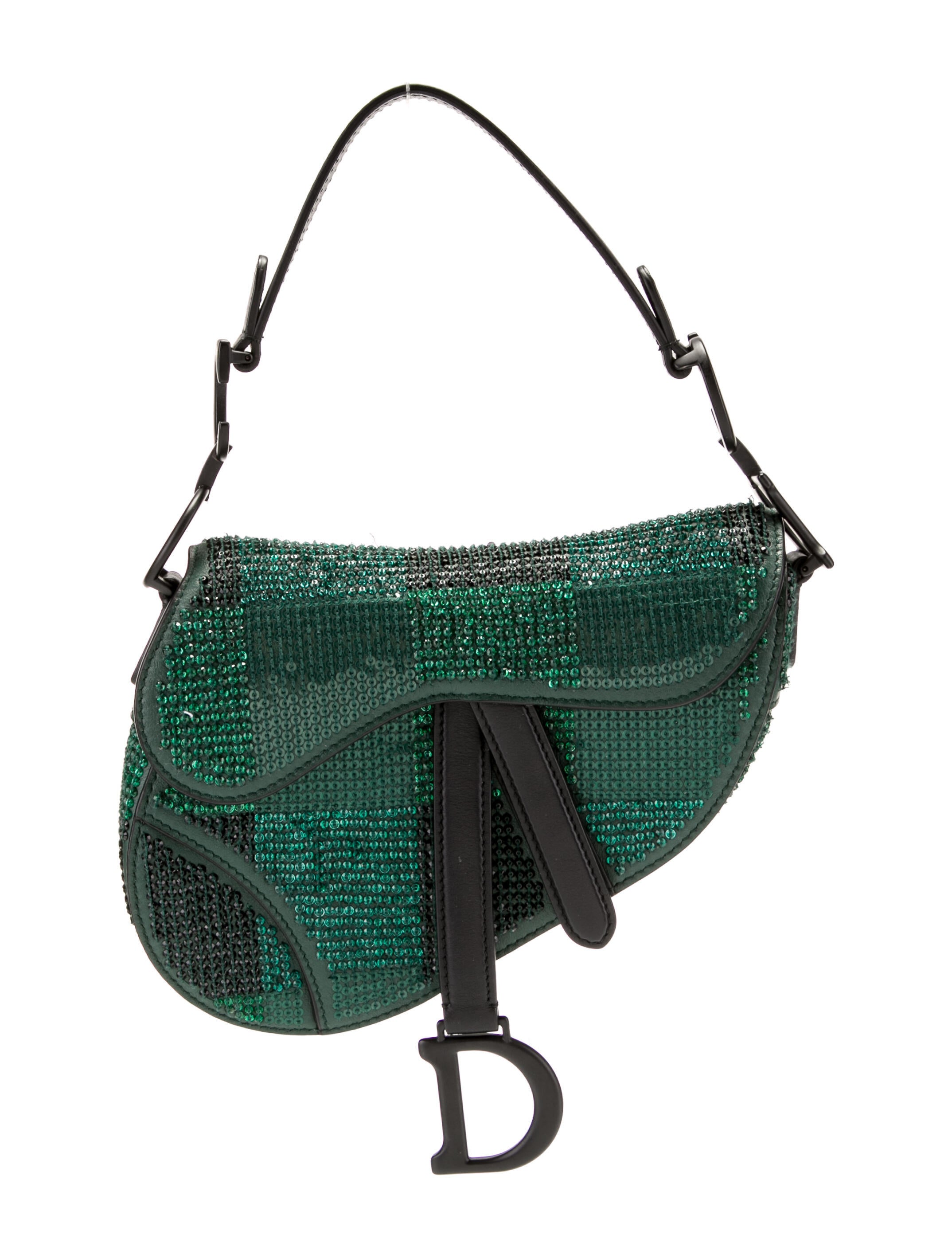 Christian Dior Mini Crystal Saddle Bag
