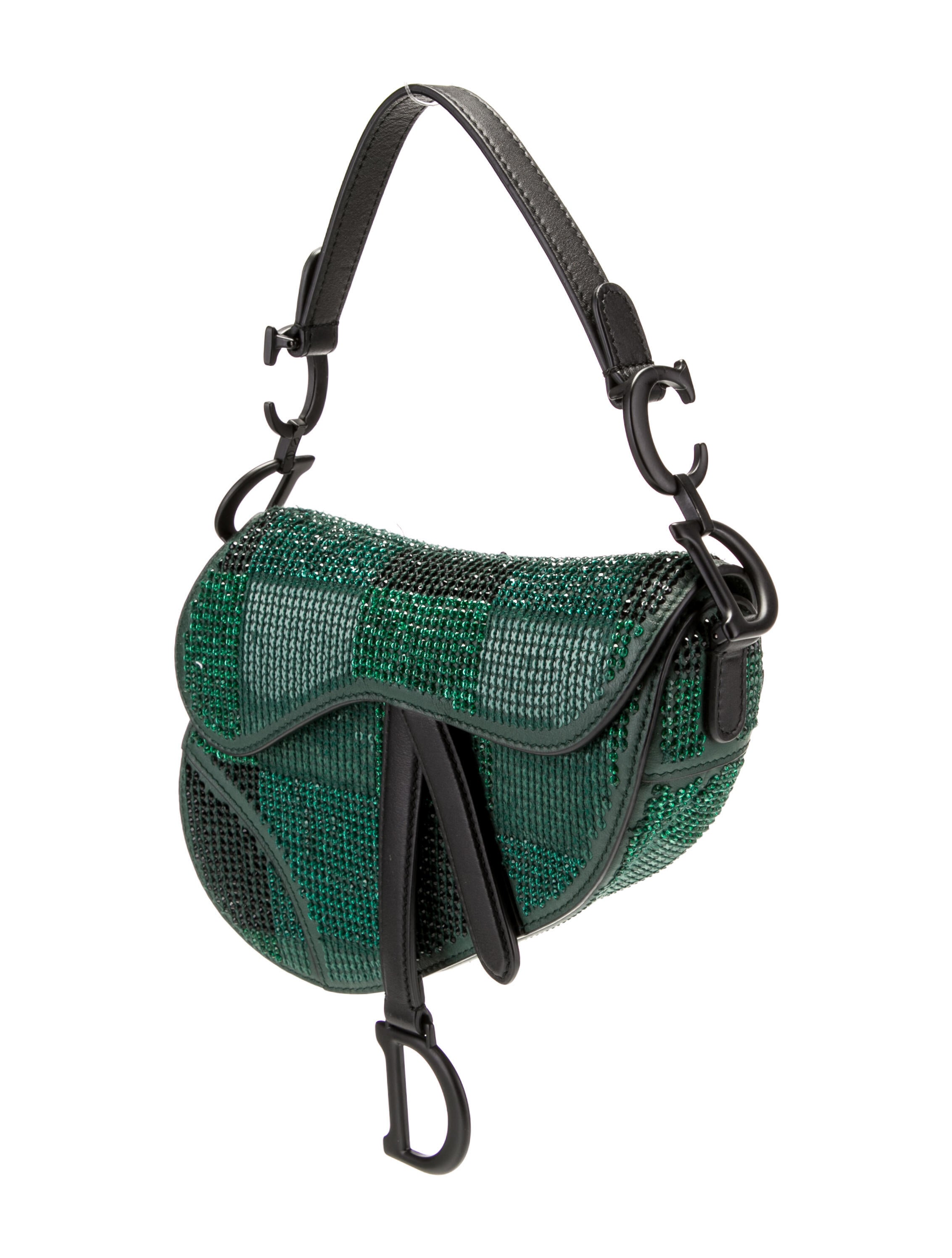 Christian Dior Mini Crystal Saddle Bag