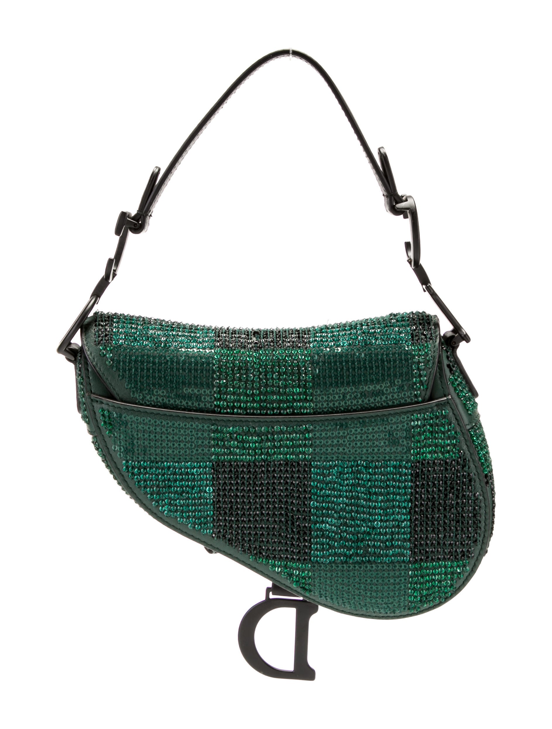 Christian Dior Mini Crystal Saddle Bag