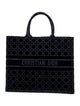 Christian Dior 2021 Large Cannage Embroidered Velvet Book Tote