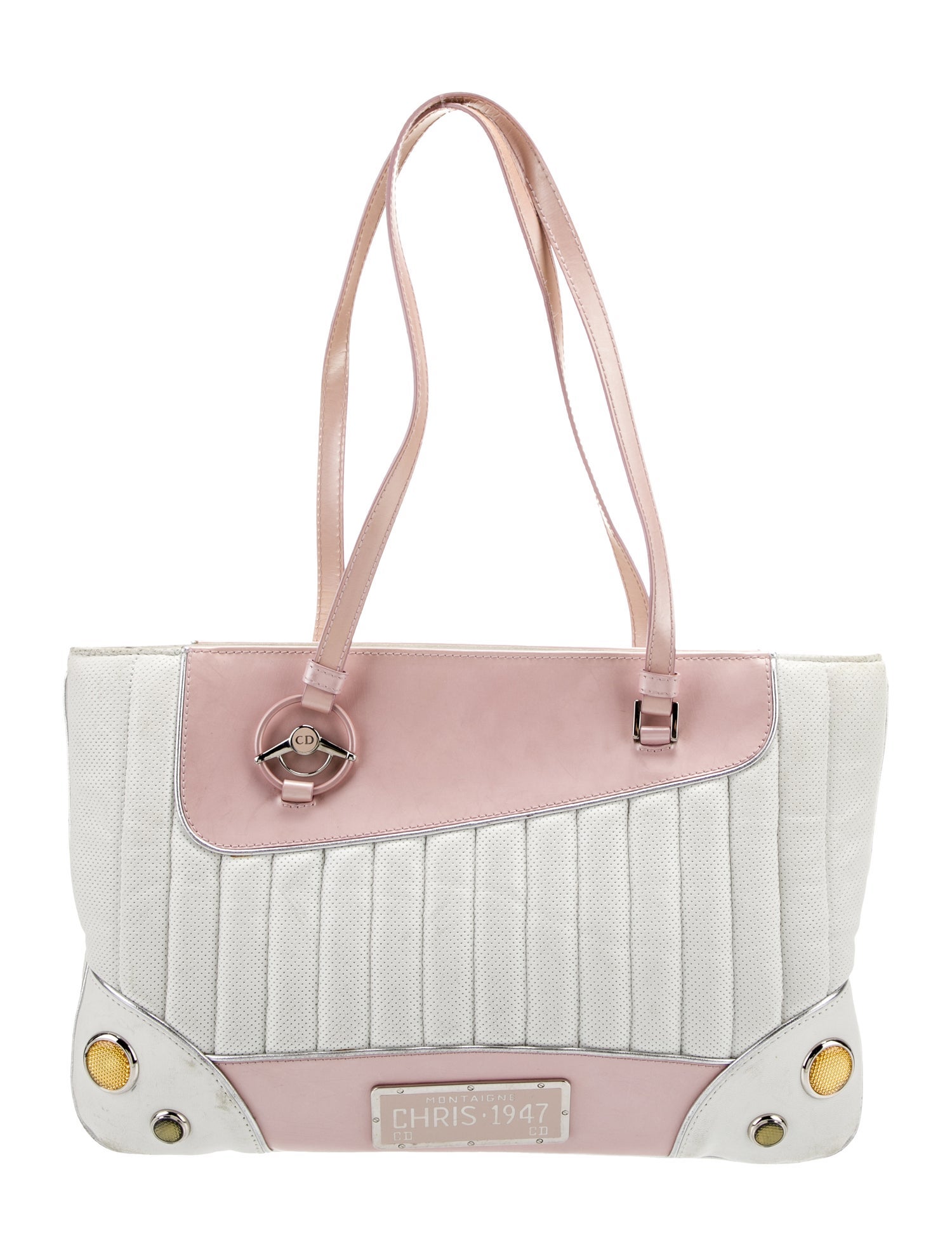 Christian Dior Montaigne 1947 Cadillac Bag - White Shoulder Bags