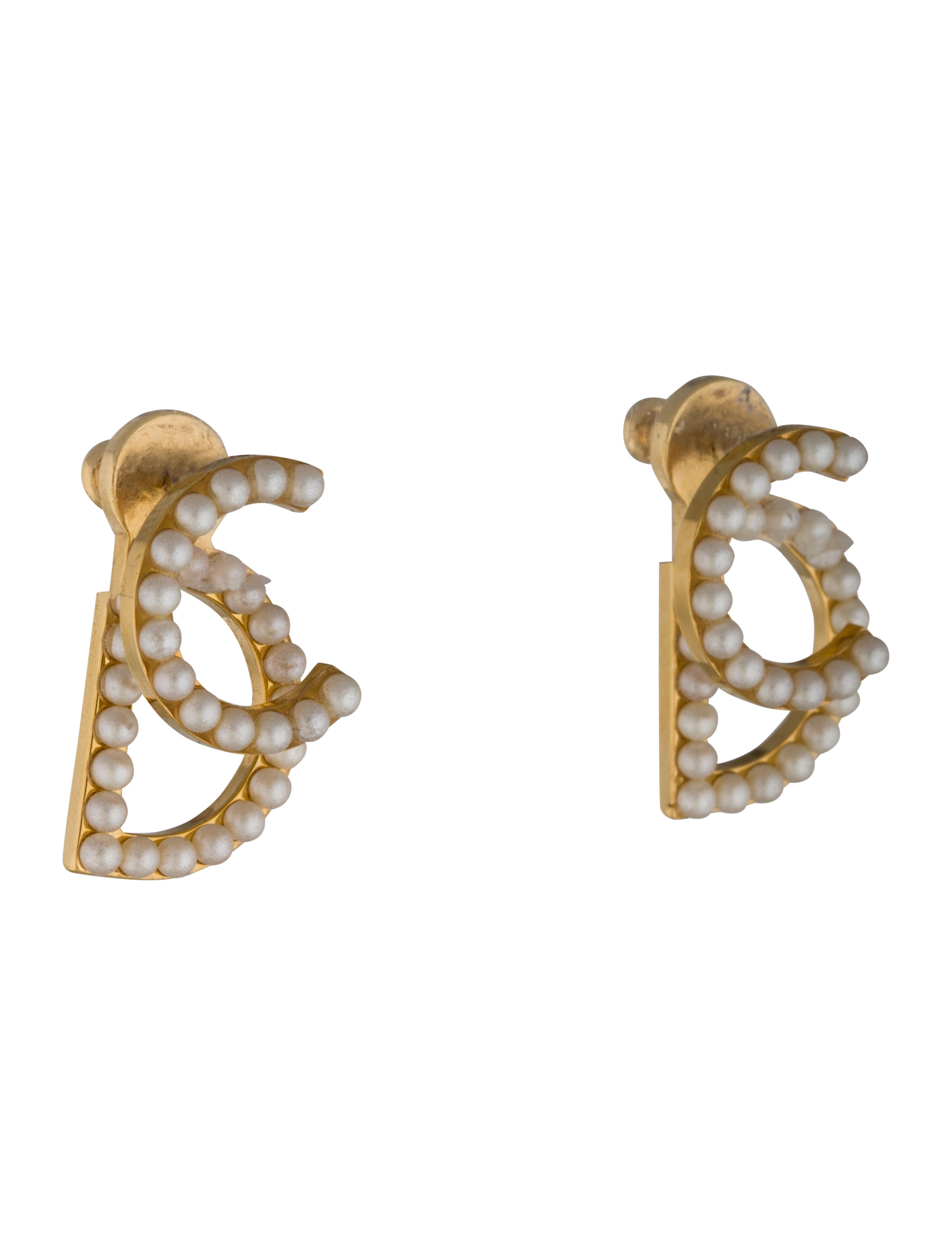 dior earrings long