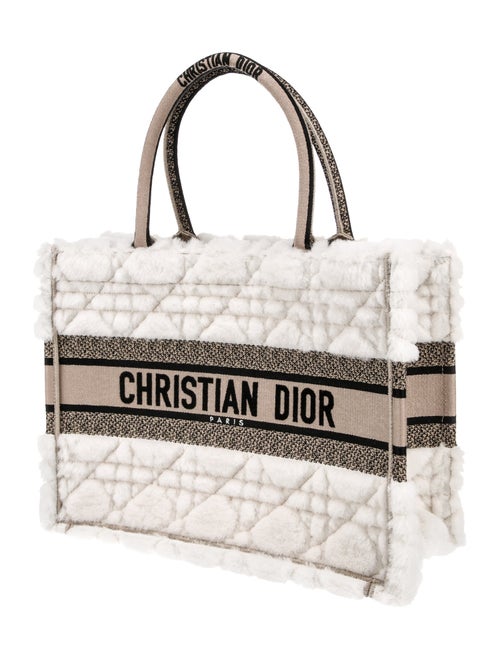 Christian Dior Medium Shearling Book Tote