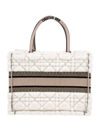 Christian Dior Medium Shearling Book Tote