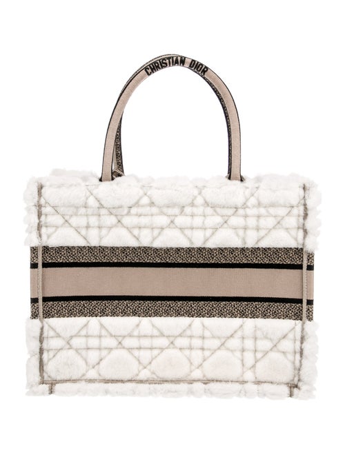 Christian Dior Medium Shearling Book Tote