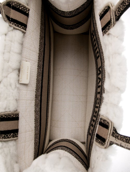 Christian Dior Medium Shearling Book Tote