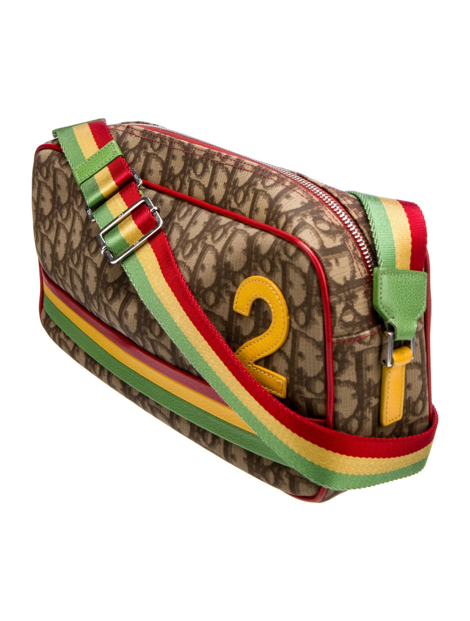Christian Dior Diorissimo Rasta Messenger Bag Neutrals Crossbody Bags