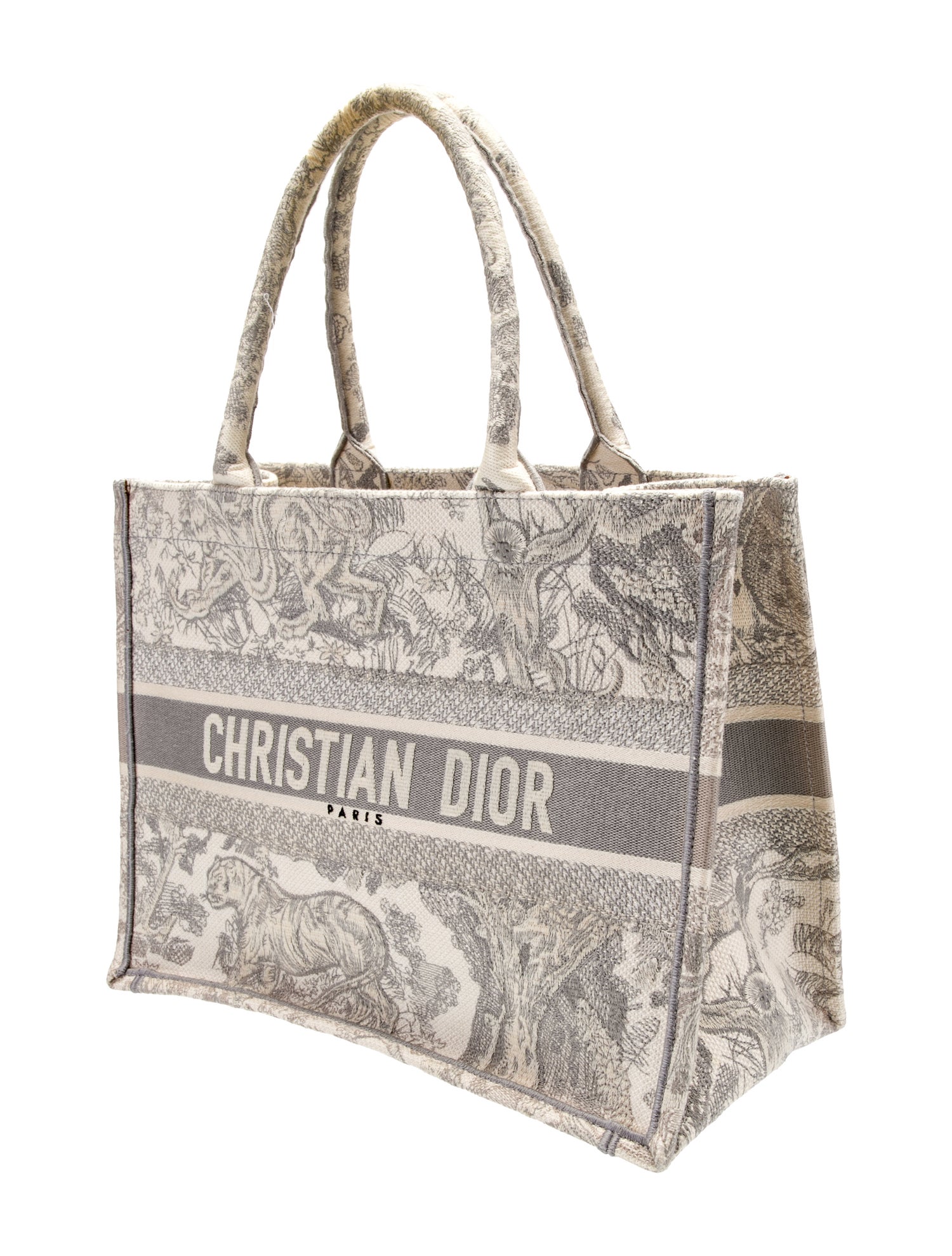 【直営・関税送料込】Medium Dior Daily Me Christian Dior Toile De Jouy Medium Book Tote - Neutrals