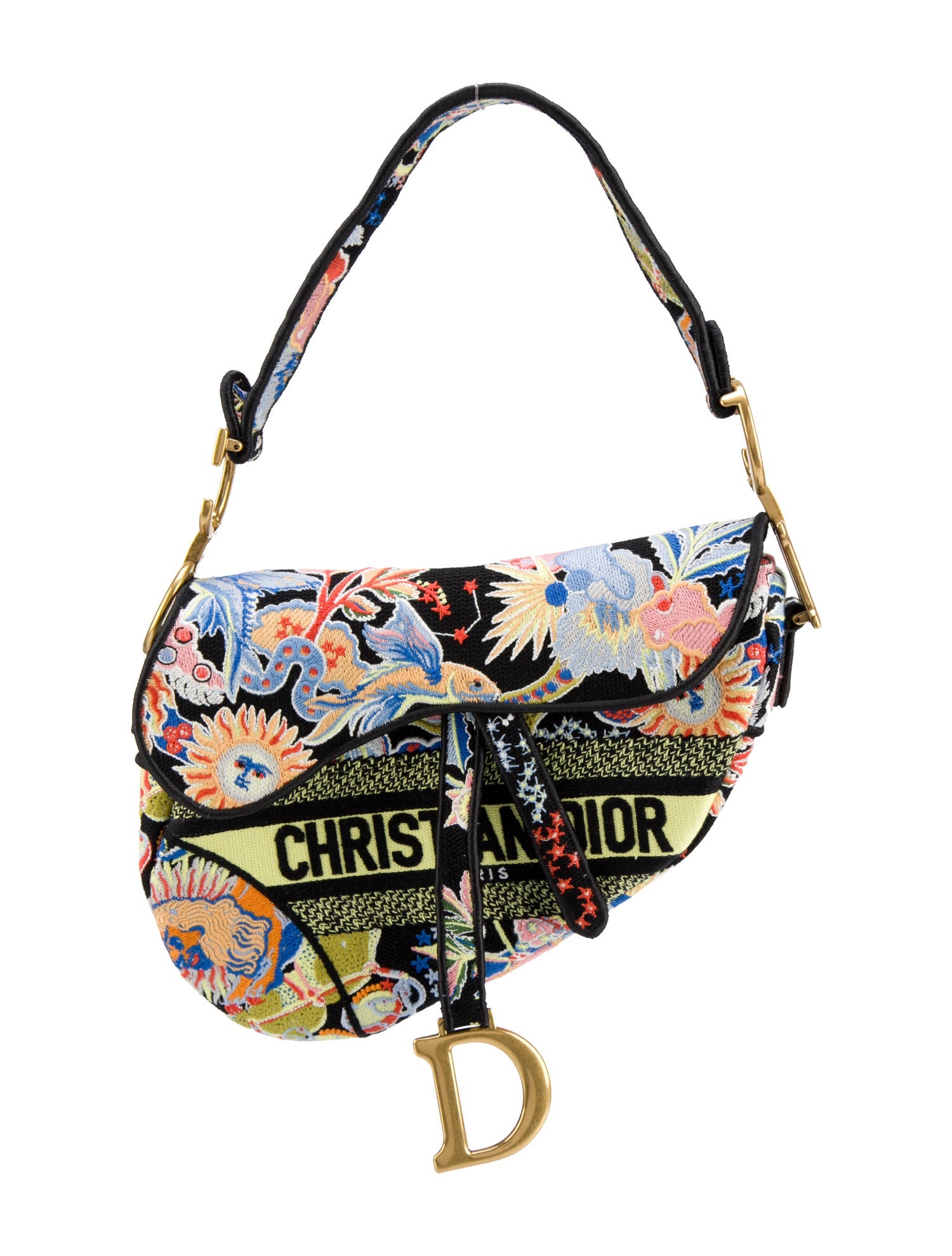 バッグ christianDior RARE Christian Dior Zodiac Pixel Tote Yellow Canvas Book Handbag