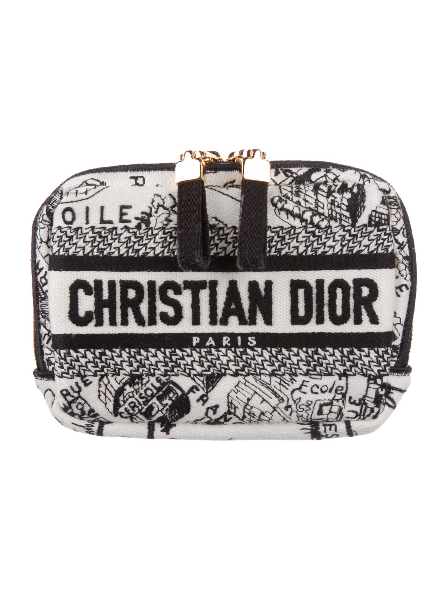 Christian Dior 2023 Mini Plan de Paris Cosmetic Pouch