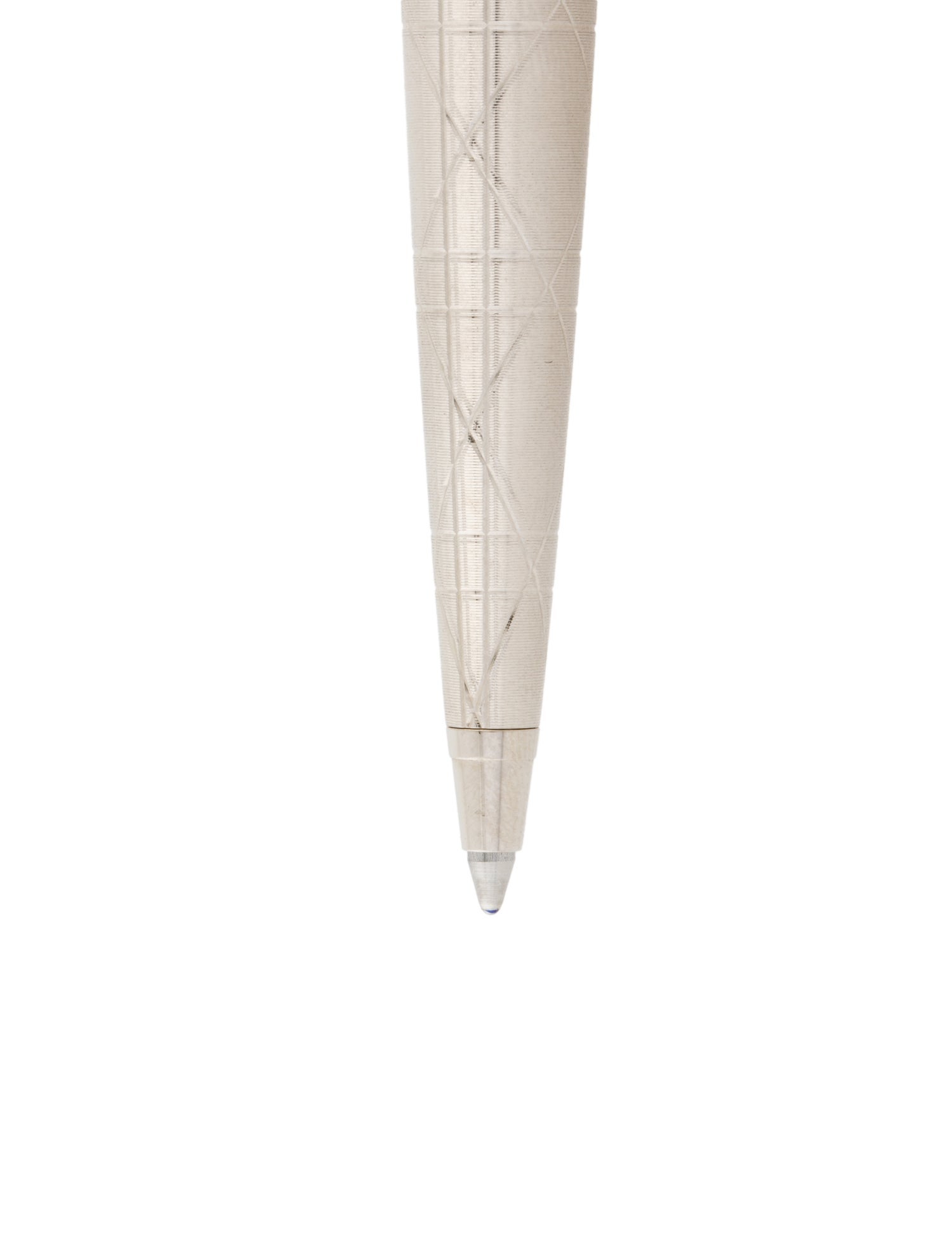 Christian Dior Diamond Embossed Ballpoint Pen - Silver Books