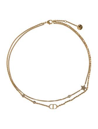 Christian Dior Petit CD Double Necklace