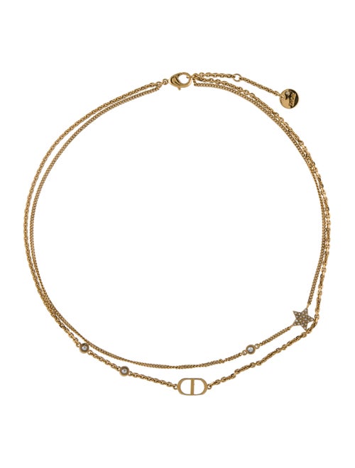 Christian Dior Petit CD Double Necklace