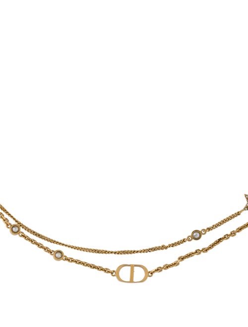 Christian Dior Petit CD Double Necklace