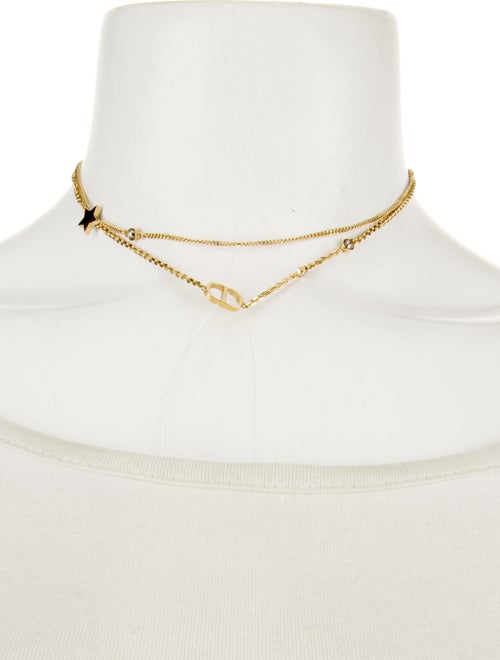 Christian Dior Petit CD Double Necklace