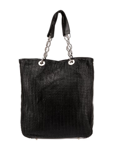 Christian Dior Totes Large Lady Woven Soft Shopping Tote