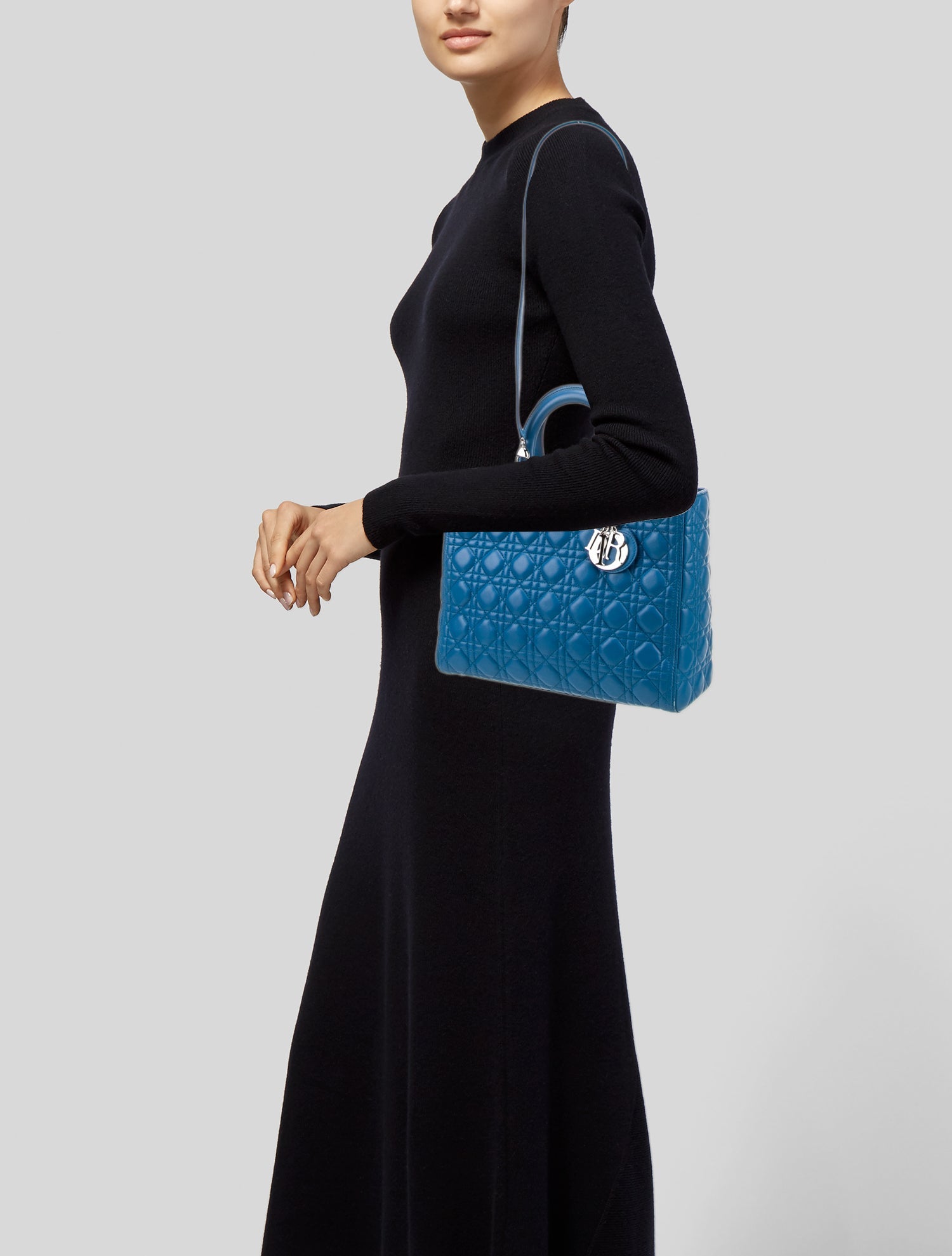 Christian Dior Large Cannage Lady Dior Bag