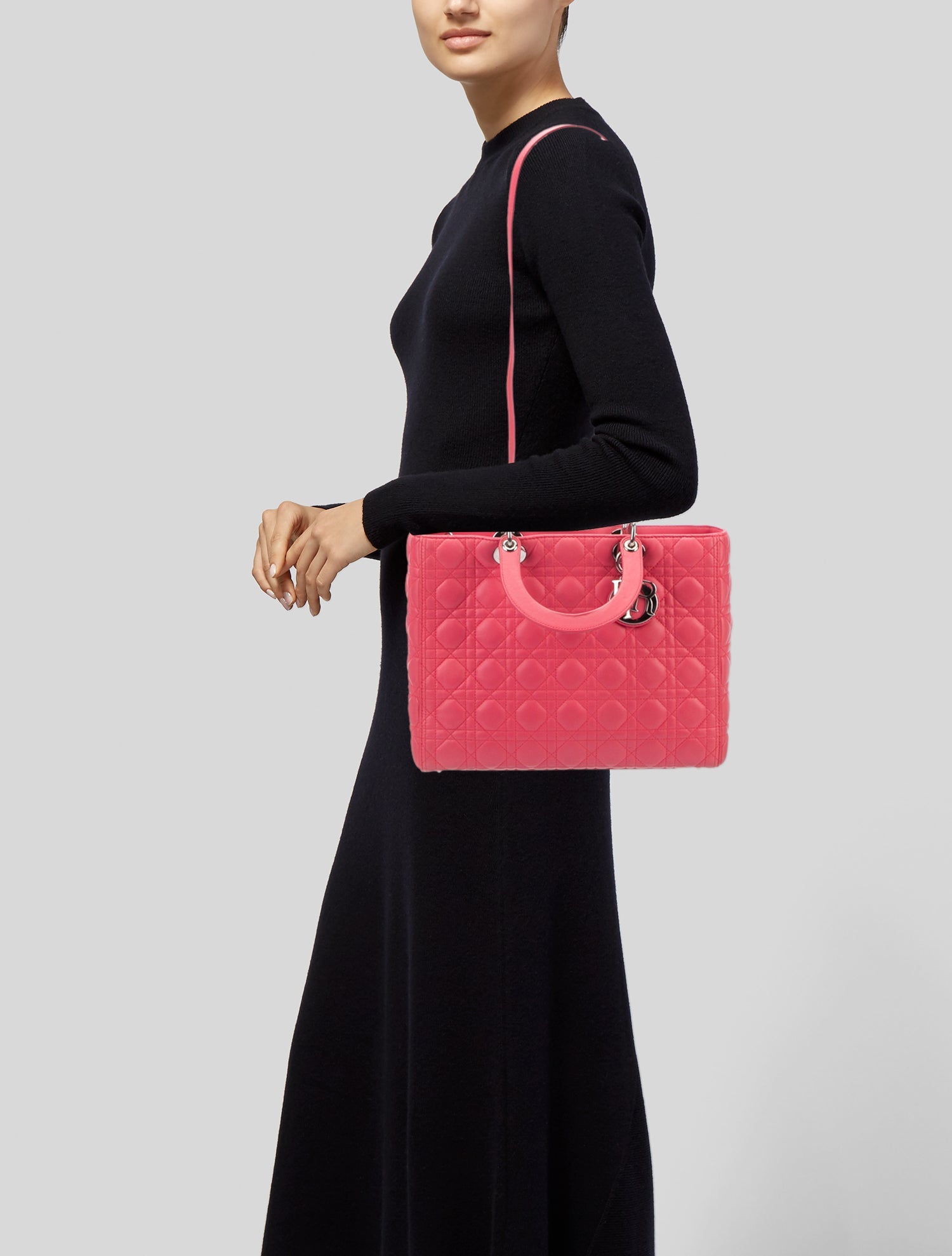 Christian Dior Large Cannage Lady Dior Bag