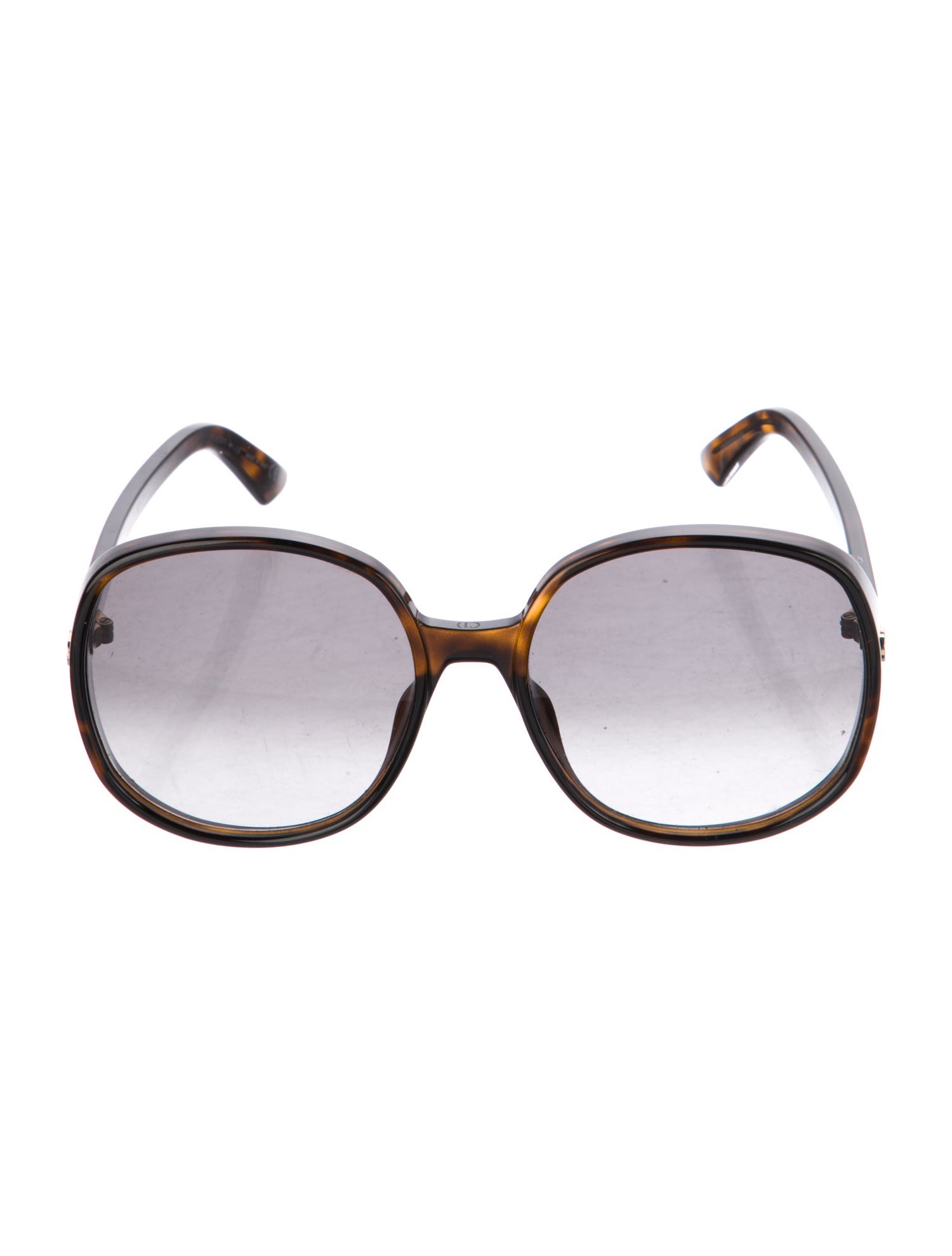 Christian Dior Round Gradient Sunglasses - Brown Sunglasses ...