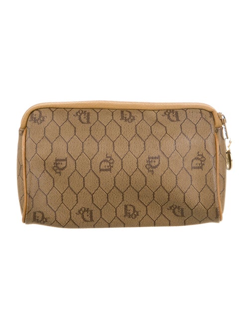 Christian Dior Printed Coated Canvas Cosmetic Bag