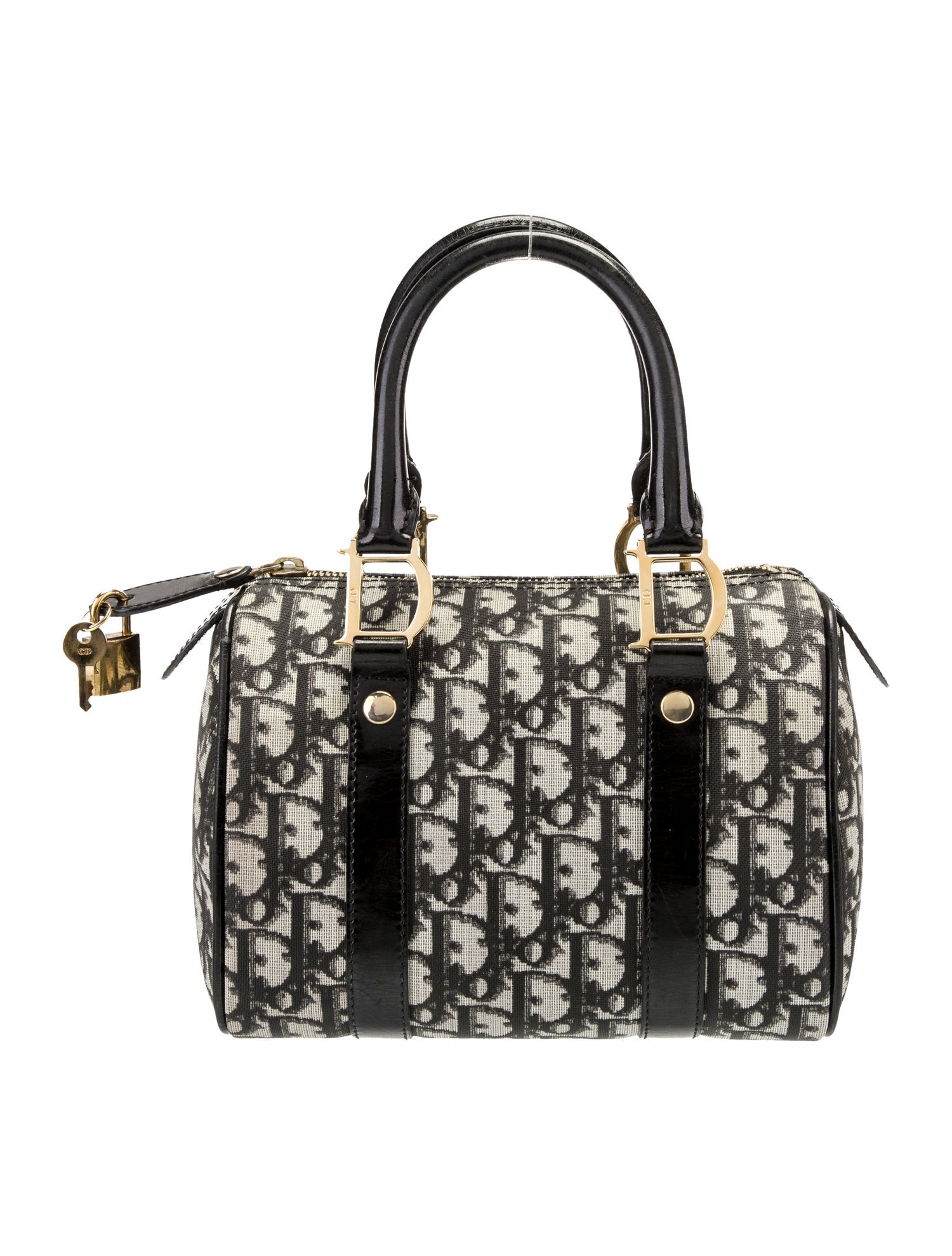 値下げChristian Dior ブラック ボストンバッグ Christian Dior（クリスチャン・ディオール） トロッター ボストン