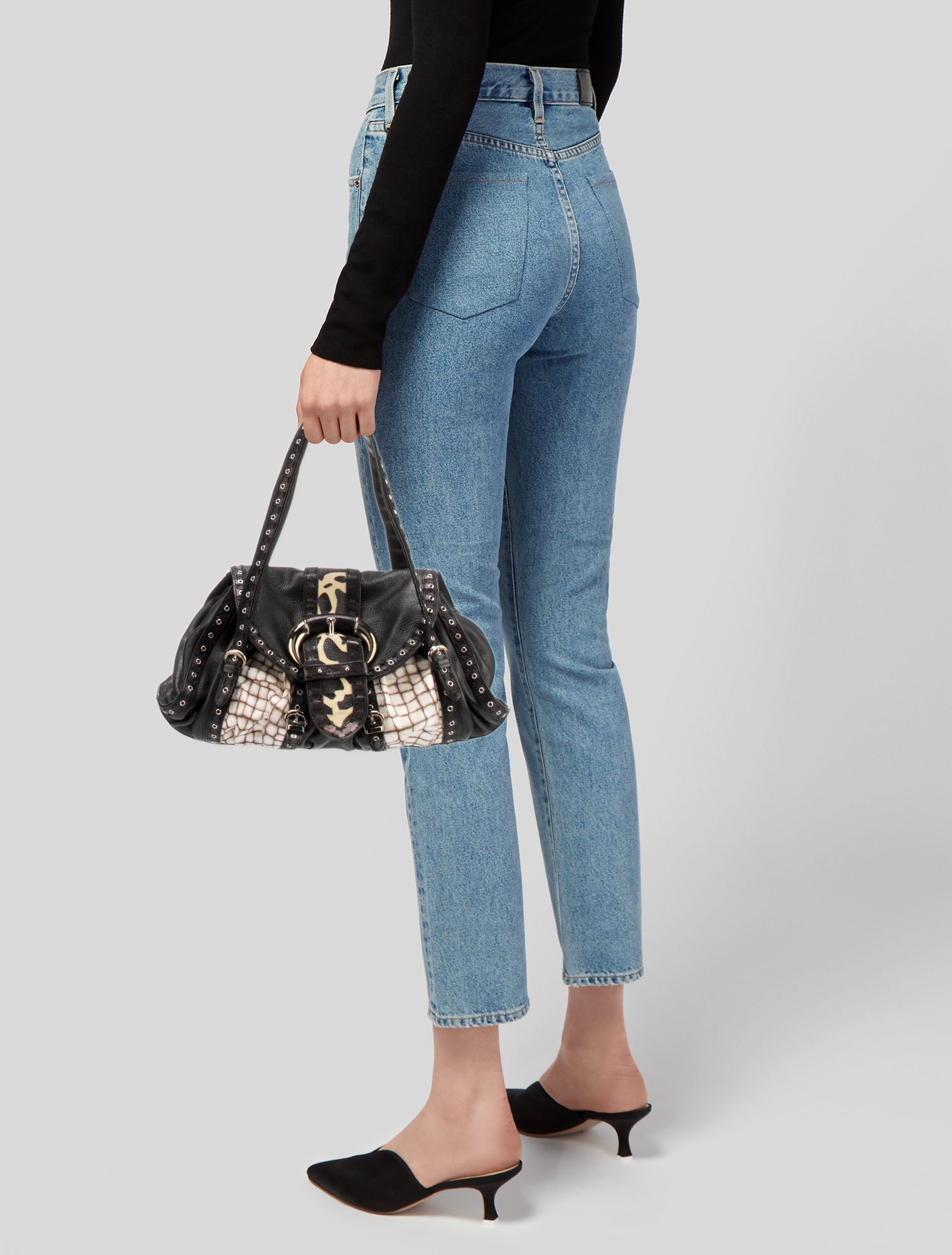 Christian Dior Savane Chic Flap Bag - Black Shoulder Bags