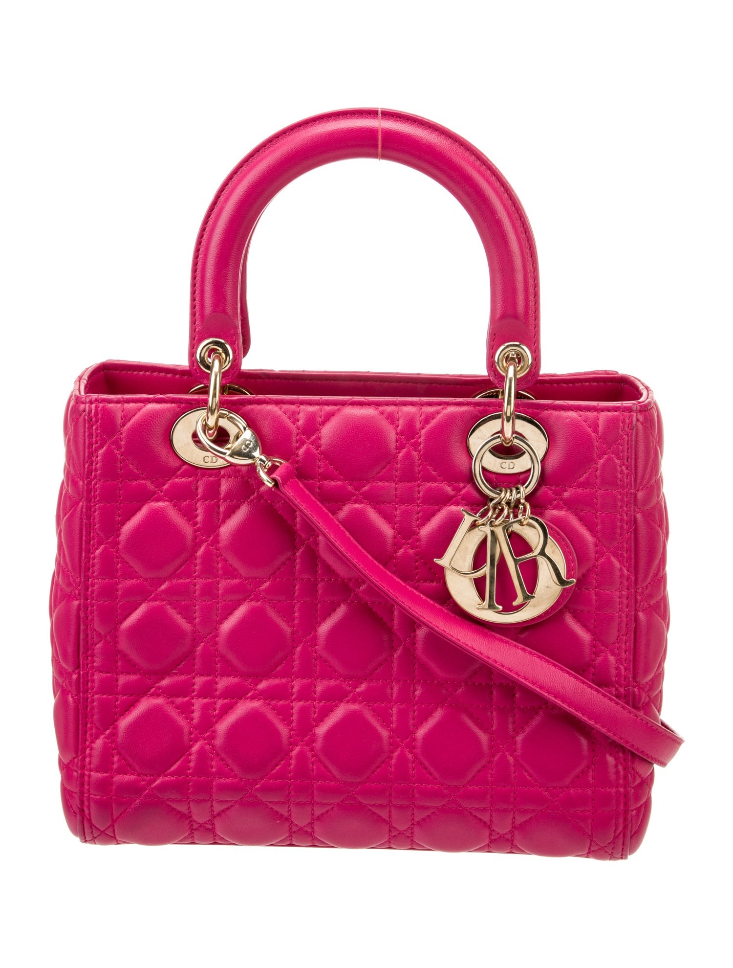 Christian Dior Medium Cannage Lady Dior Bag