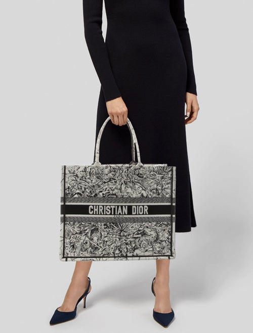 Christian Dior Large Toile De Jouy Book Tote