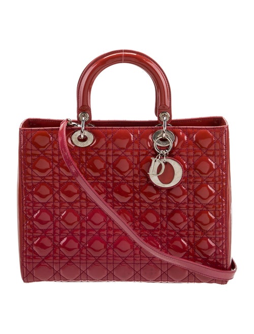 Christian Dior Large Cannage Lady Dior Bag