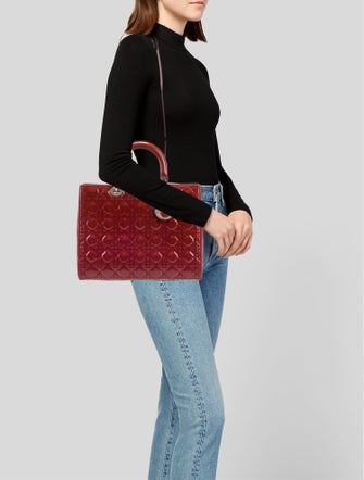Christian Dior Large Cannage Lady Dior Bag
