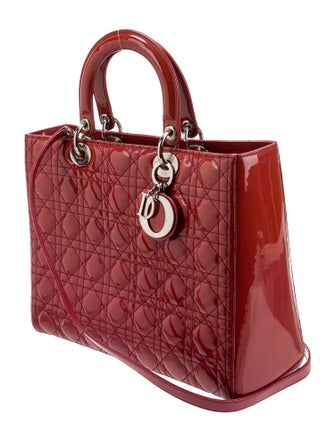 Christian Dior Large Cannage Lady Dior Bag