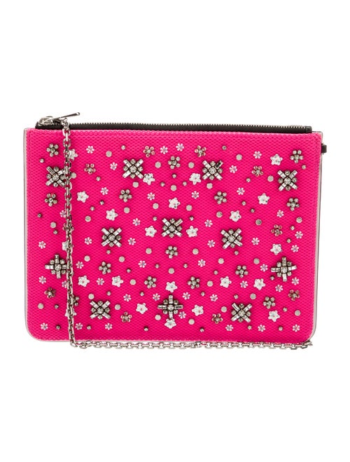 Christian Dior Crystal-Embellished Mesh Clutch