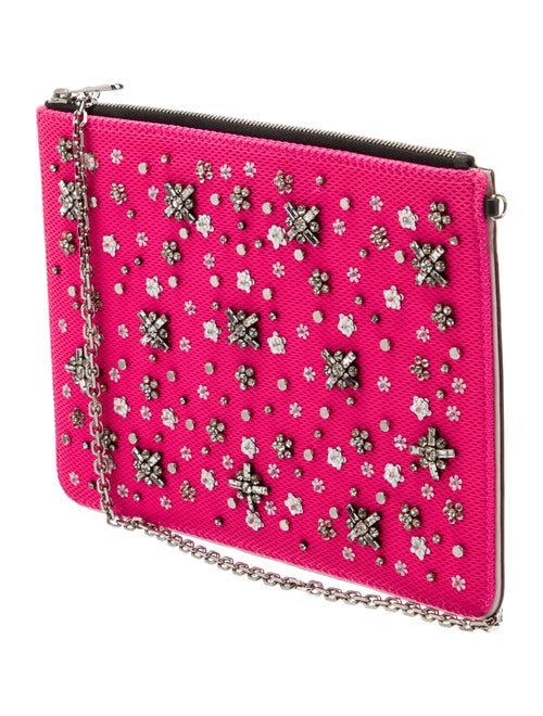 Christian Dior Crystal-Embellished Mesh Clutch