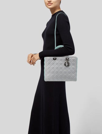 Christian Dior Large Cannage Lady Dior Bag